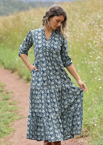 Langärmeliges Maxi Kleid - Joleen
