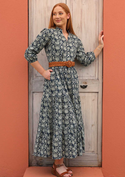 Langärmeliges Maxi Kleid - Joleen