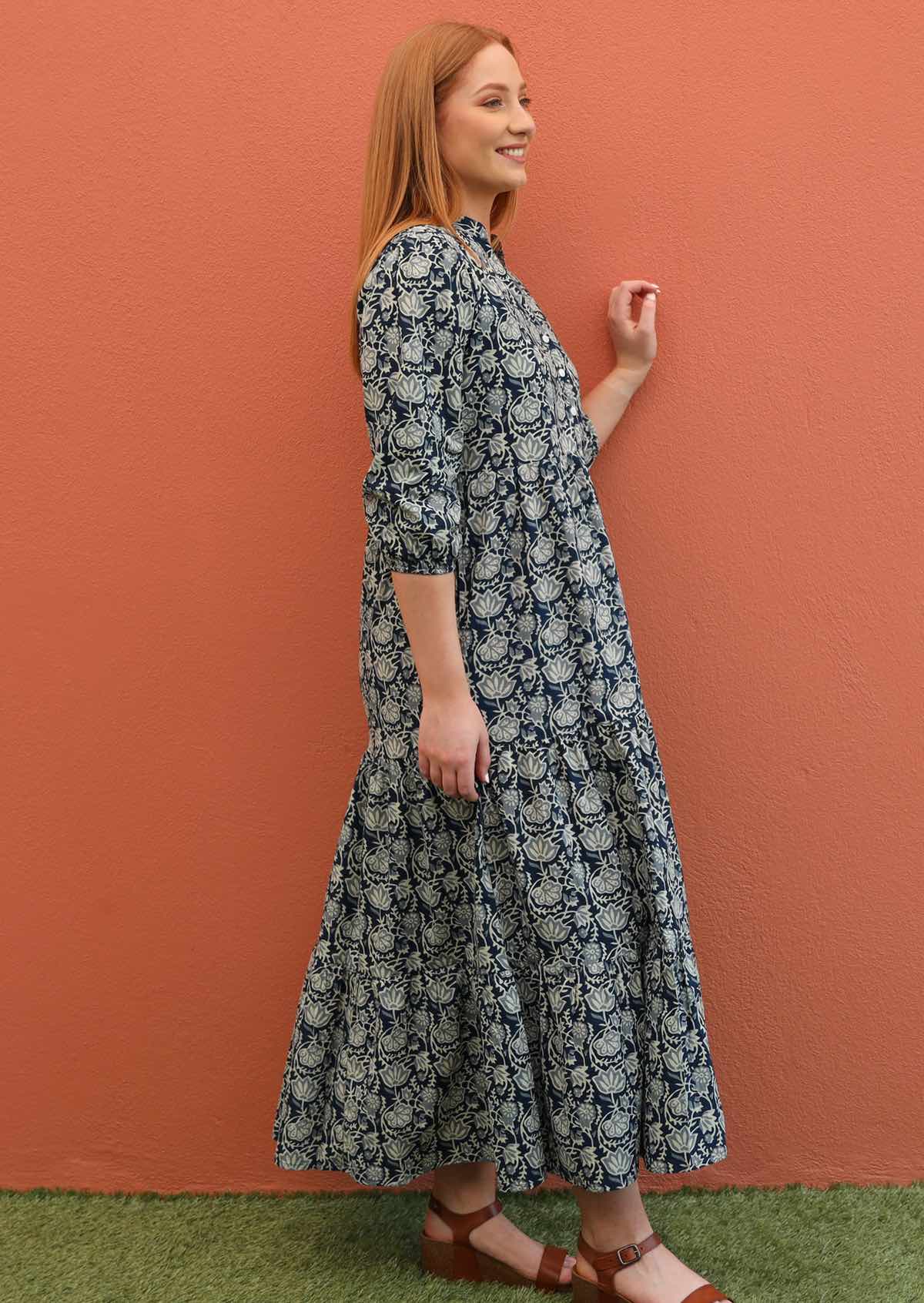 Langärmeliges Maxi Kleid - Joleen