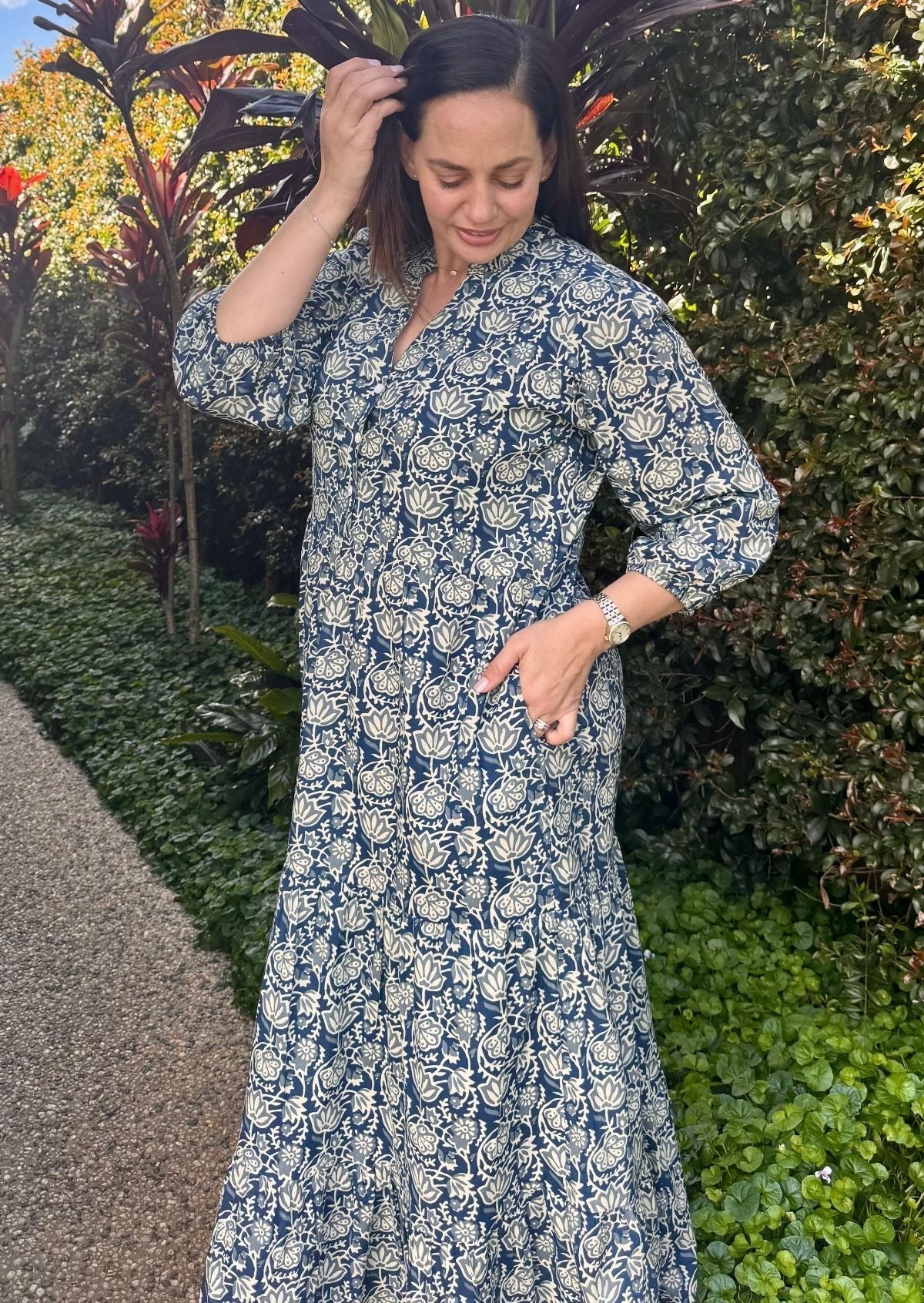 Langärmeliges Maxi Kleid - Joleen