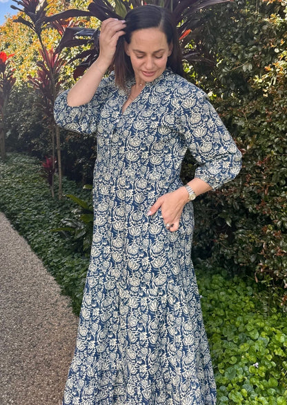 Langärmeliges Maxi Kleid - Joleen