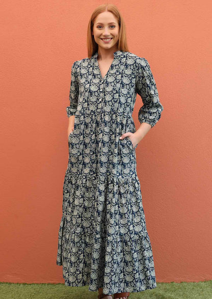 Langärmeliges Maxi Kleid - Joleen