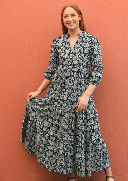Langärmeliges Maxi Kleid - Joleen