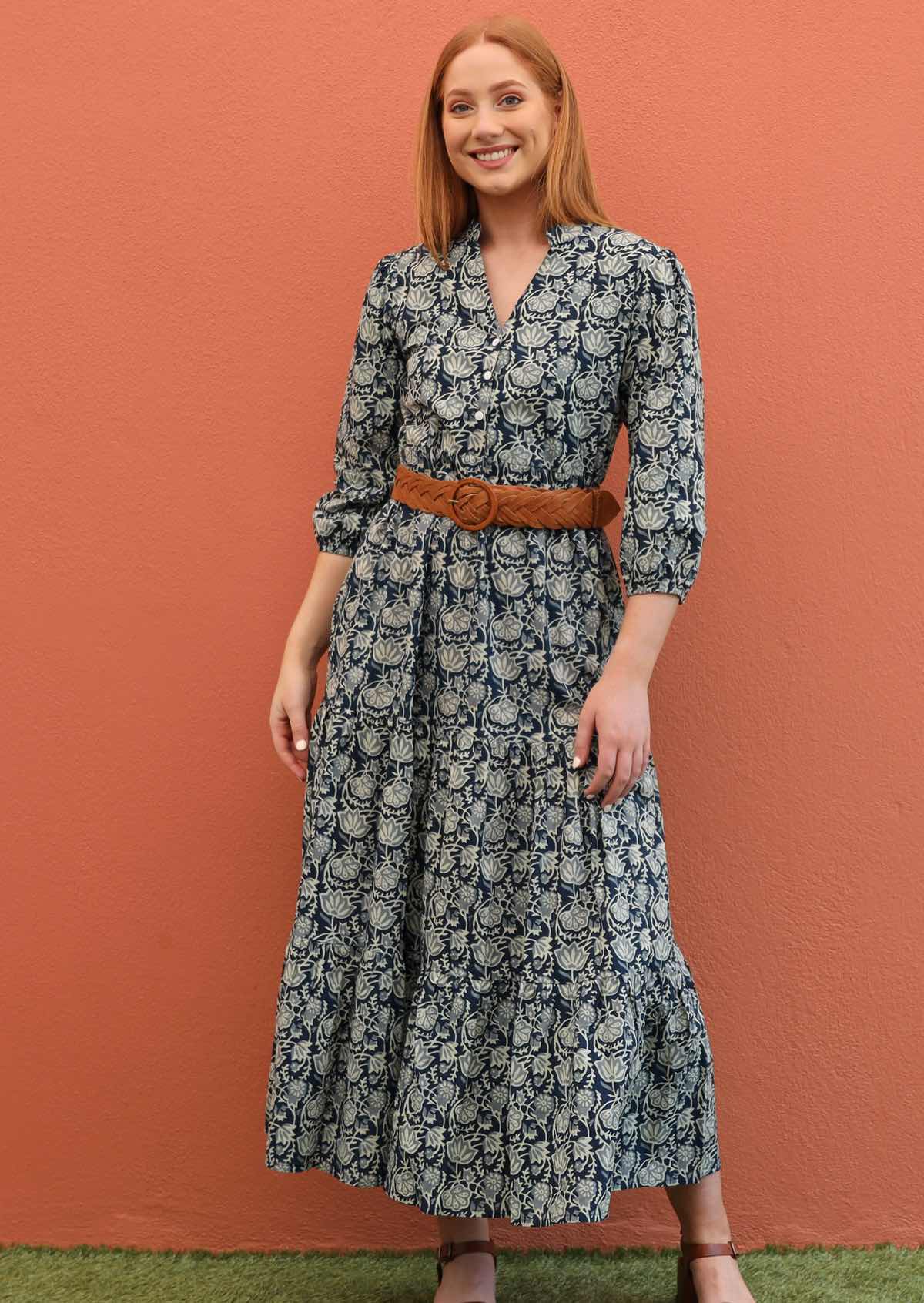 Langärmeliges Maxi Kleid - Joleen