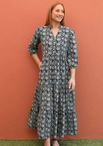 Langärmeliges Maxi Kleid - Joleen