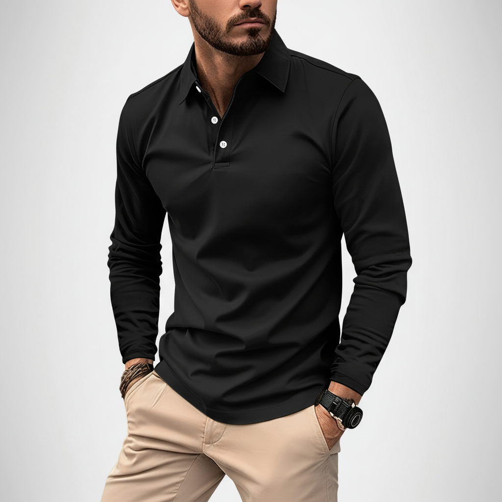 Langärmliges Poloshirt - Vincent