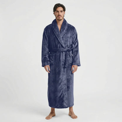 Langer Herren-Bademantel Mit Gürtel - Morris