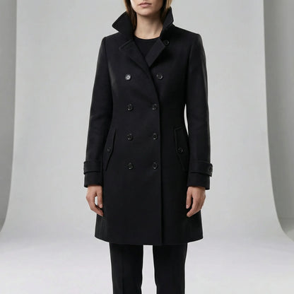 Langer Taillierter Trenchcoat - Alicia