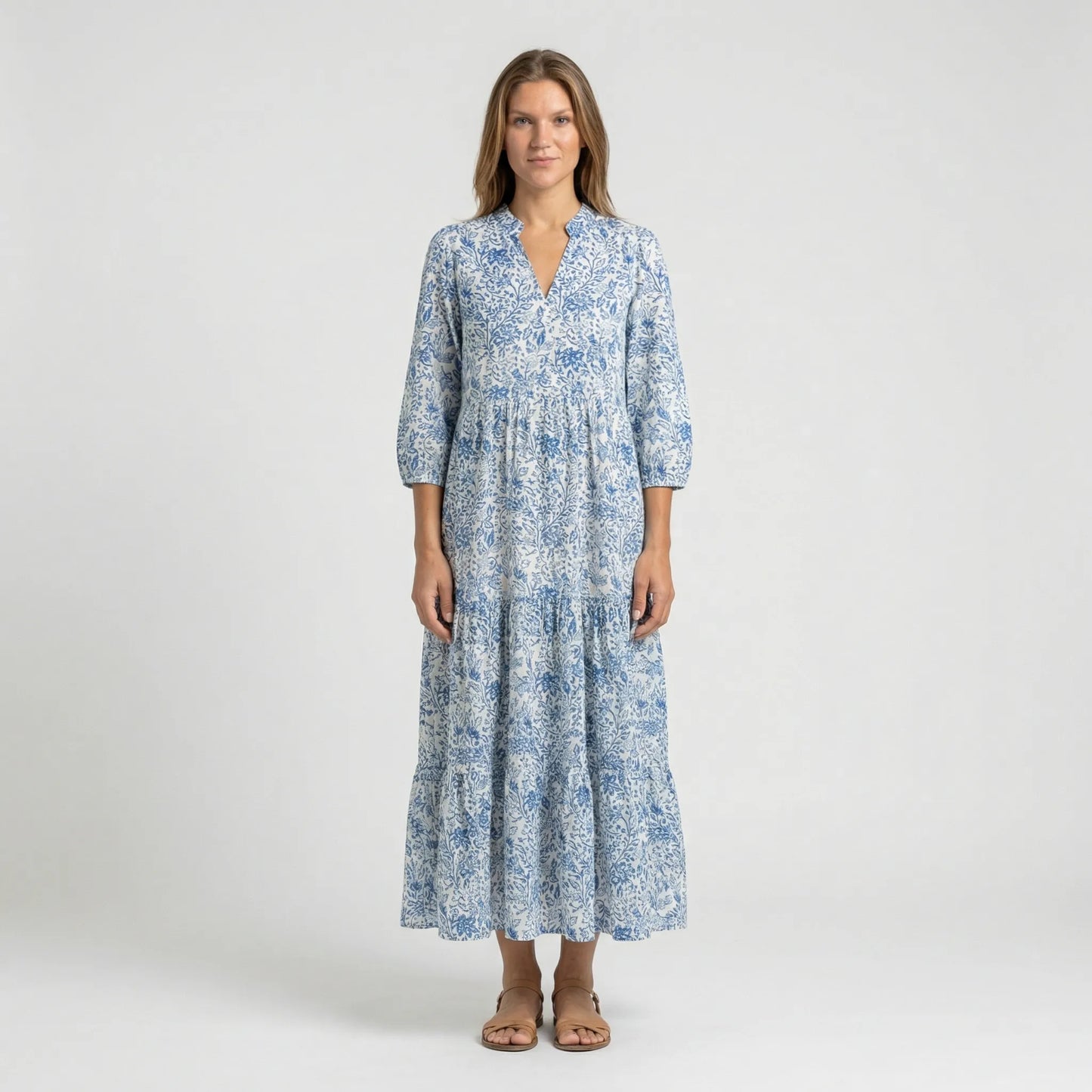 Langes Gestuftes Maxikleid - Kimberley
