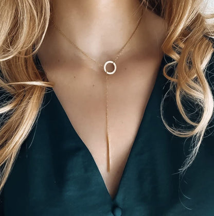 Lariat Halskette - GoldWave 