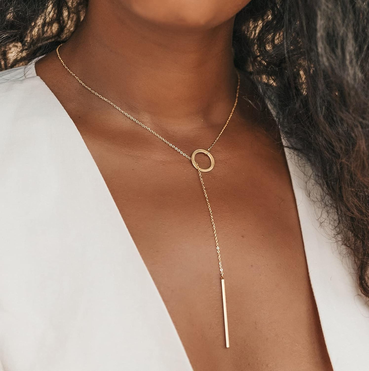 Lariat Halskette - GoldWave 