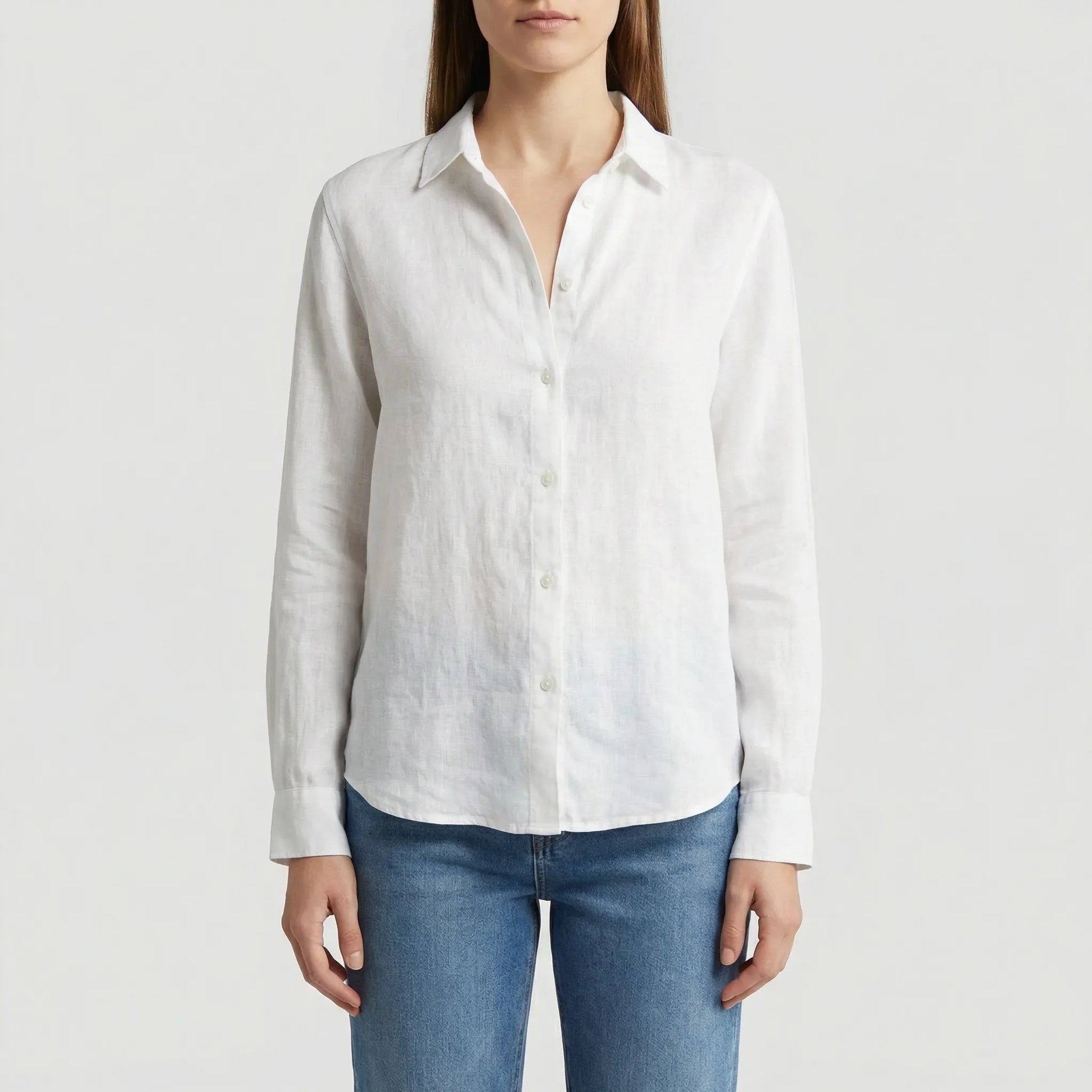 Leichte Damenbluse Mit V-Ausschnitt - Rosemary
