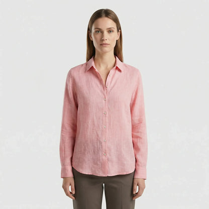Leichte Damenbluse Mit V-Ausschnitt - Rosemary