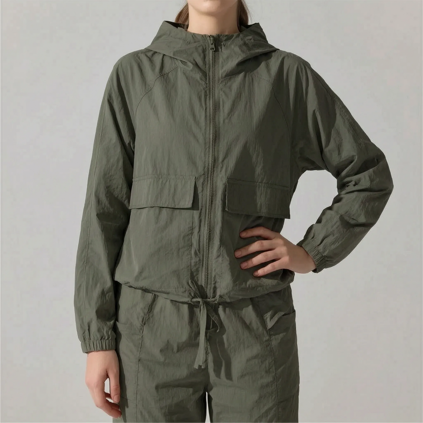 Leichte Sportjacke Damen Mit Kapuze -  Sonia