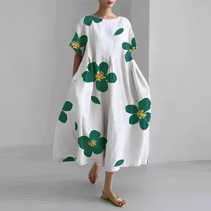 Luftiges Sommer-Maxikleid mit Taillenakzent – Clara