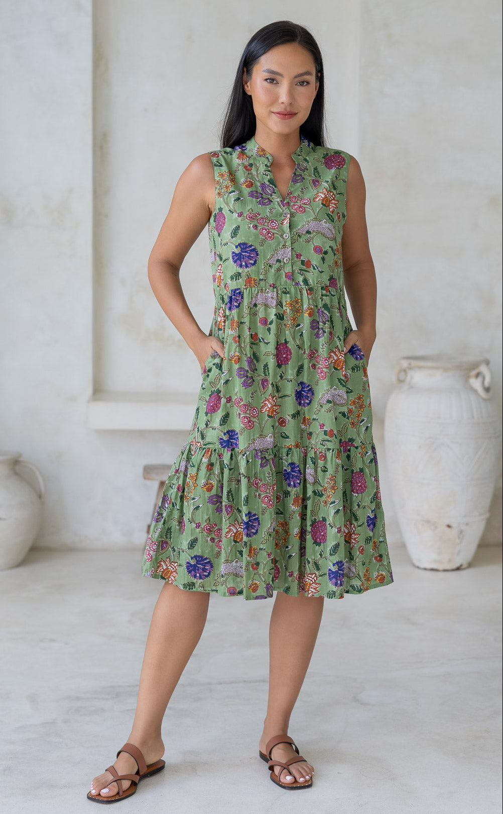 Locker Fallendes Freizeitkleid - Sanja