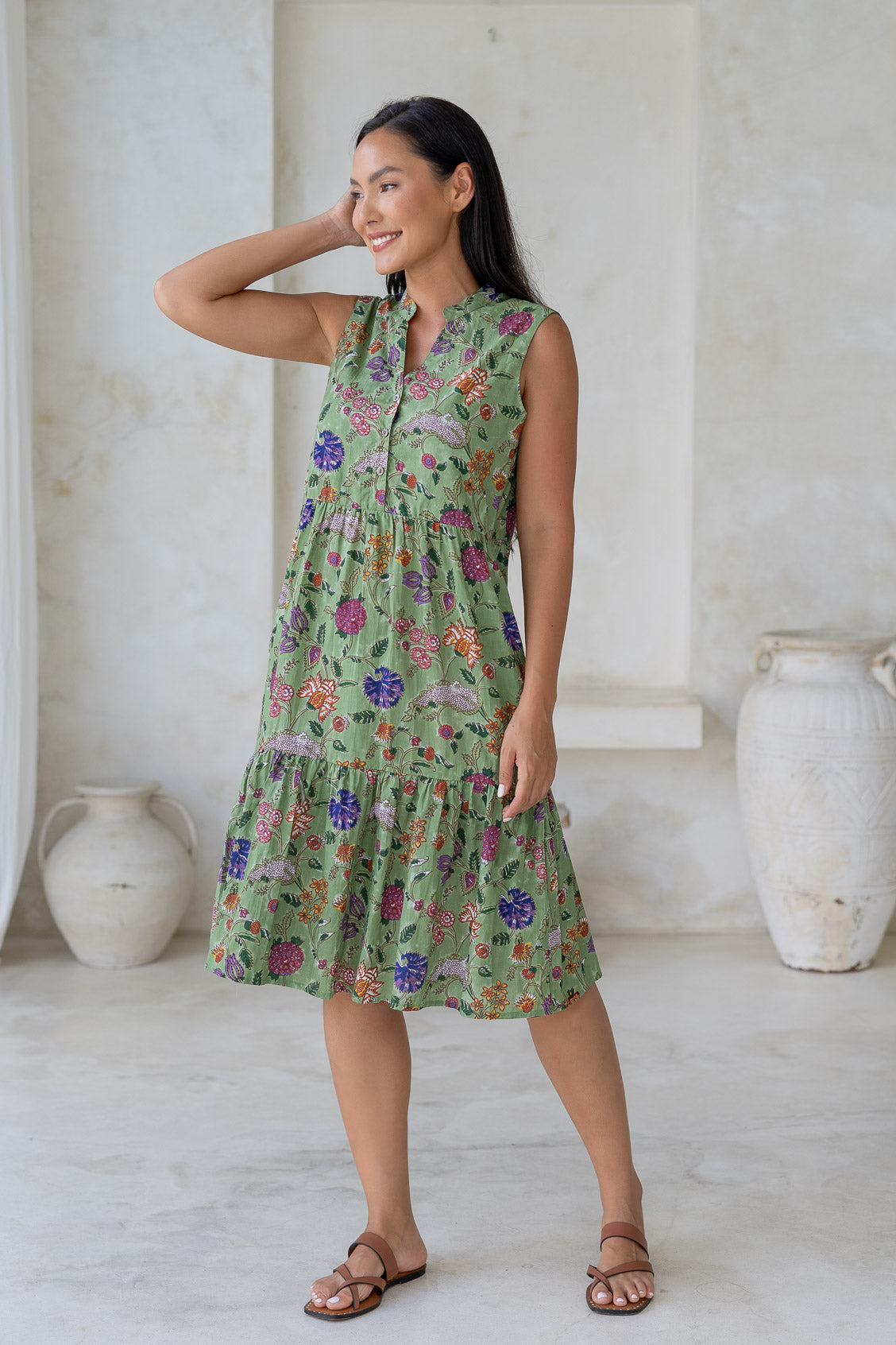 Locker Fallendes Freizeitkleid - Sanja