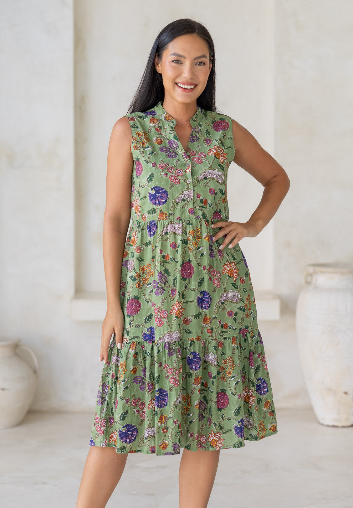 Locker Fallendes Freizeitkleid - Sanja