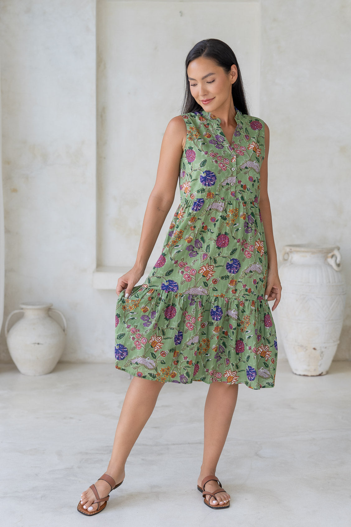 Locker Fallendes Freizeitkleid - Sanja