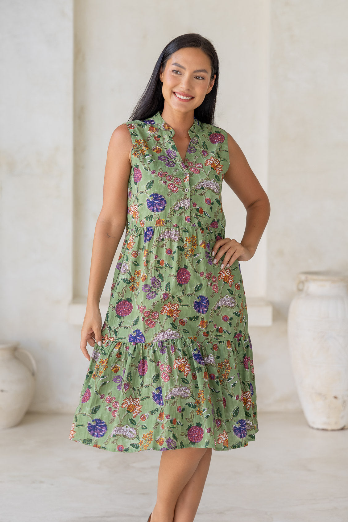 Locker Fallendes Freizeitkleid - Sanja