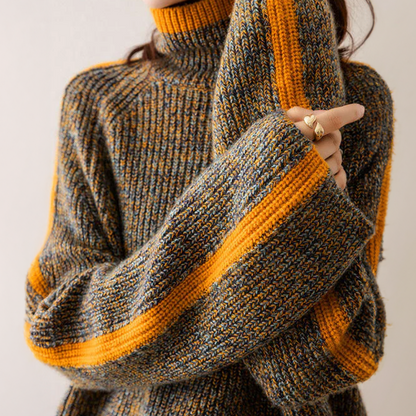 Locker Geschnittener Rollkragenpullover - Ayleen