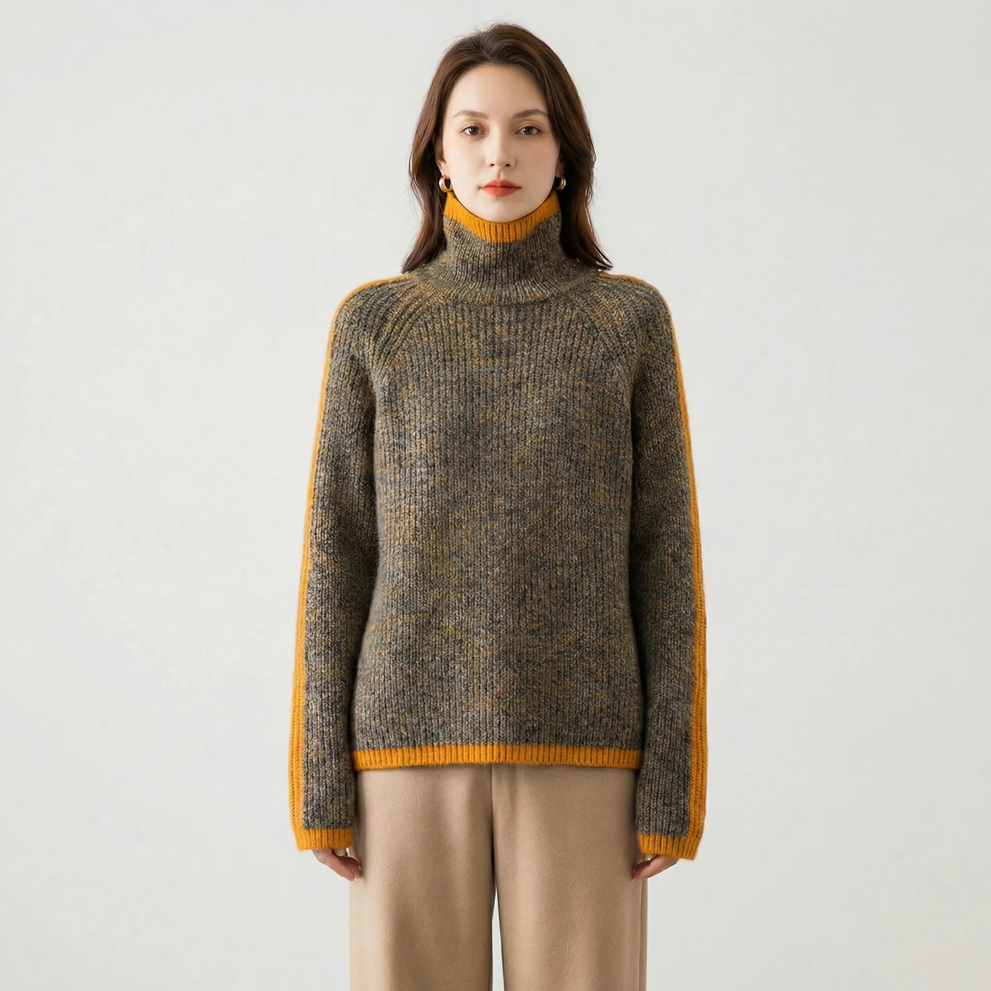 Locker Geschnittener Rollkragenpullover - Ayleen