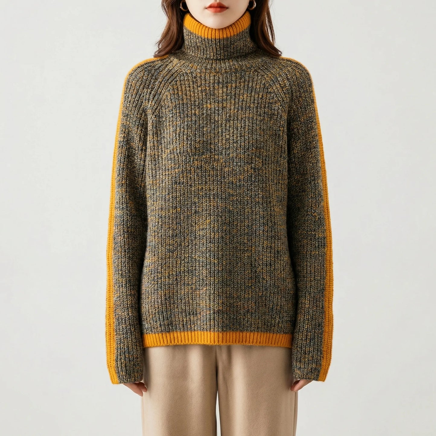 Locker Geschnittener Rollkragenpullover - Ayleen