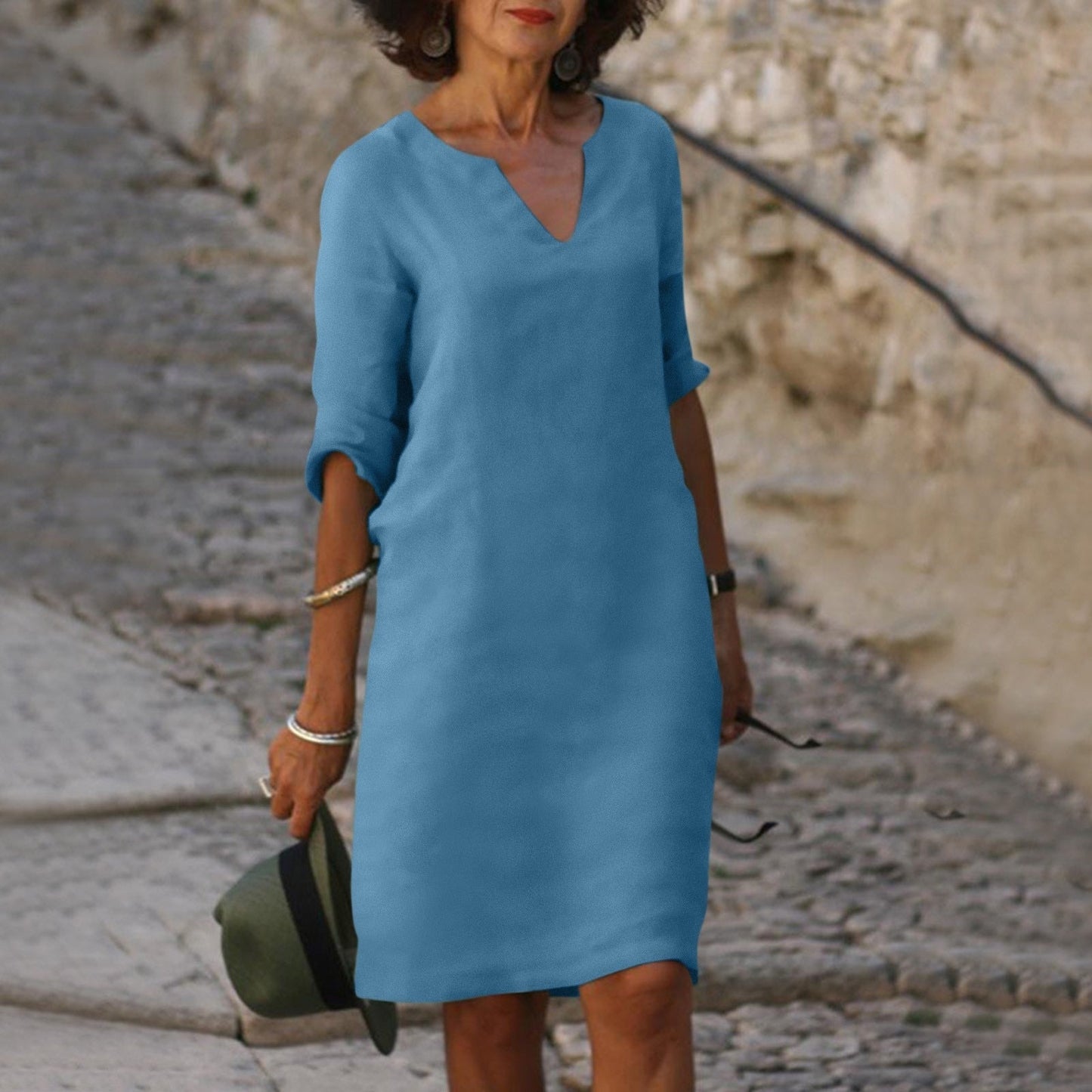 Locker Geschnittenes Sommerkleid - Janina