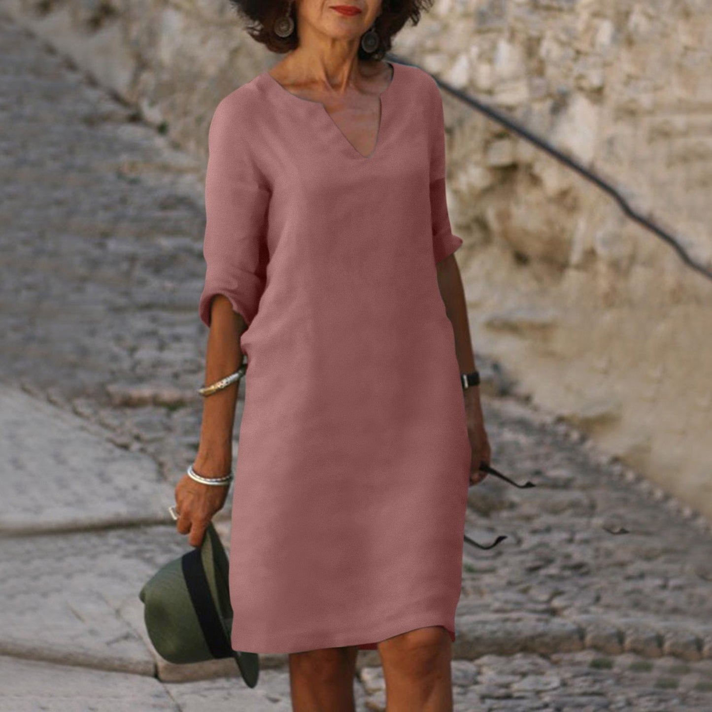 Locker Geschnittenes Sommerkleid - Janina