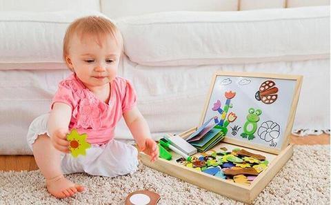 KreativBox Magnetspiel – Lernspaß mit Puzzle & Zeichentafel