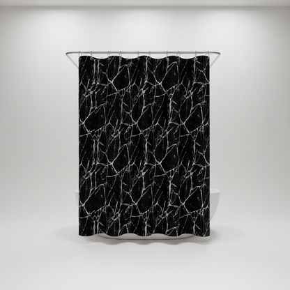 Marmoroptik Badezimmervorhang - ShowerNero