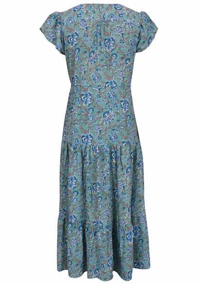 Maxi Kleid Mit V Ausschnitt - Mandy