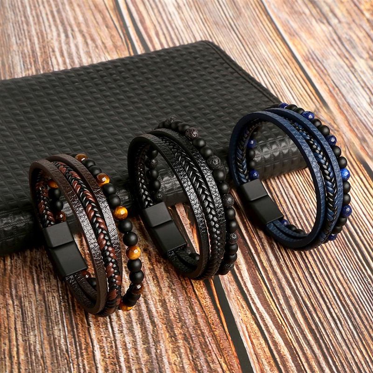 Mehrreihiges Herrenarmband - Jari