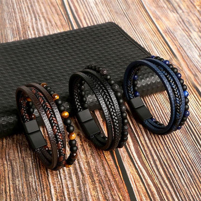 Mehrreihiges Herrenarmband - Jari