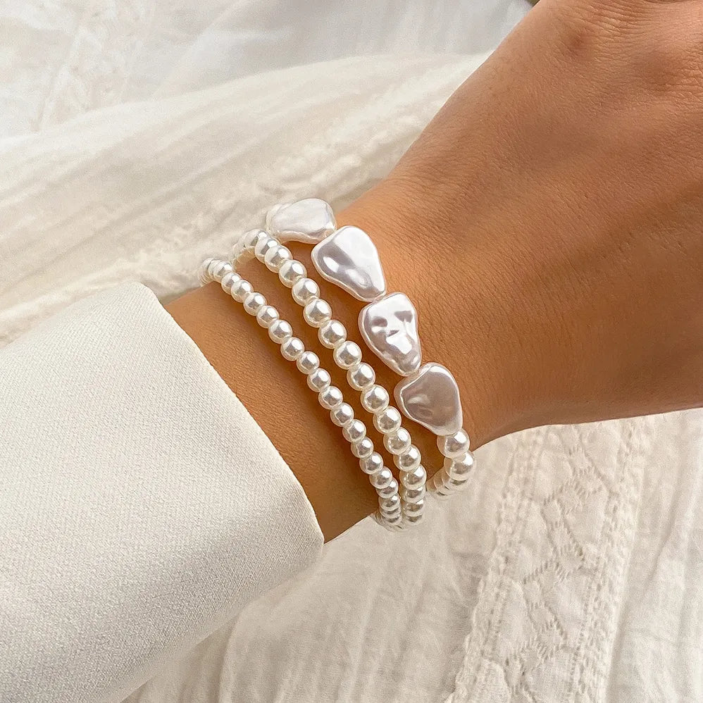 Mehrschichtiges Perlenarmband - DreamShimmer 