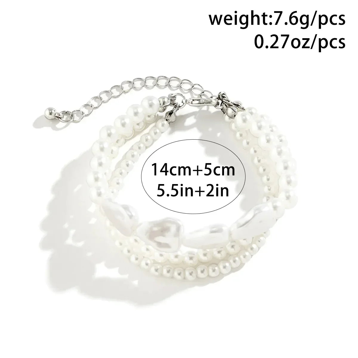 Mehrschichtiges Perlenarmband - DreamShimmer 