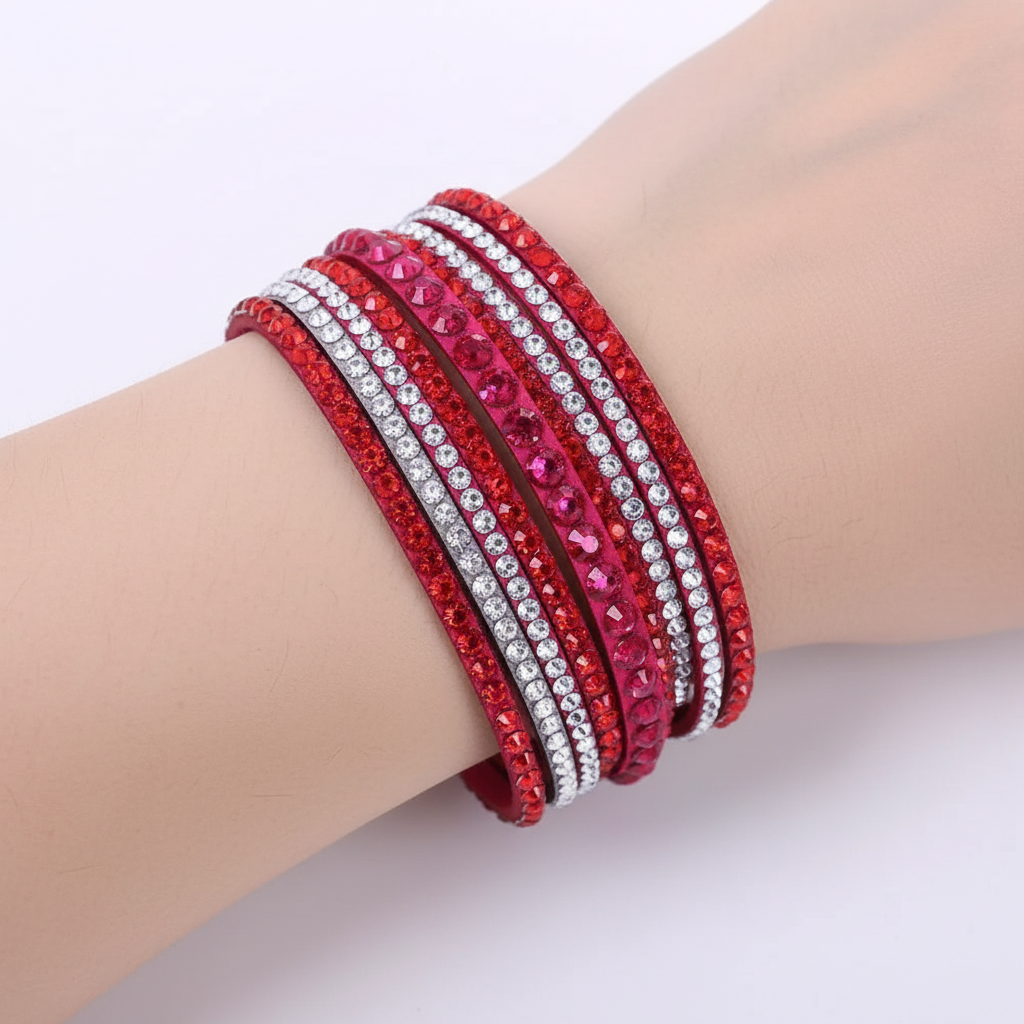 Mehrschichtiges Wickelarmband - GlamWrap 