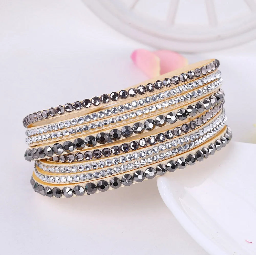 Mehrschichtiges Wickelarmband - GlamWrap 