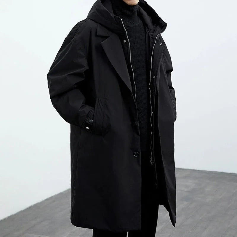 Men's Classic Parka Trench Coat - Armando
