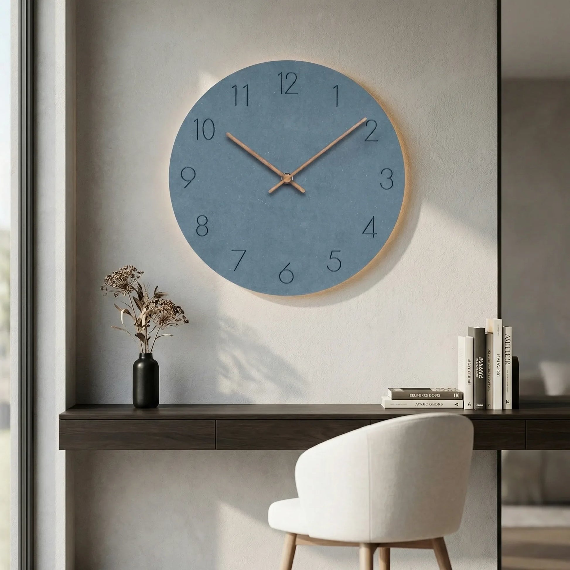 Minimalistische Runde Wanduhr - Nordellia