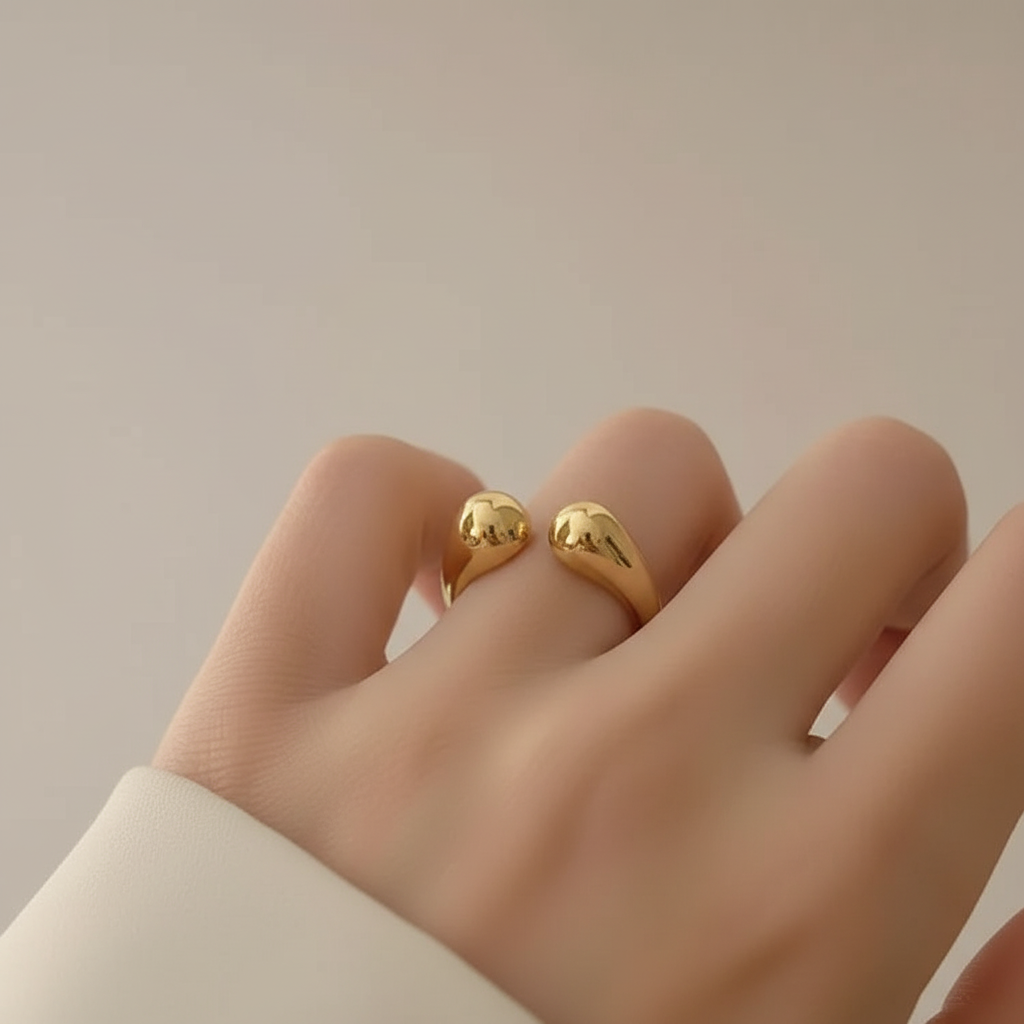 Minimalistischer Designring - DropRing 