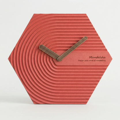 Moderne Sechseckige Wanduhr - HexaPulse