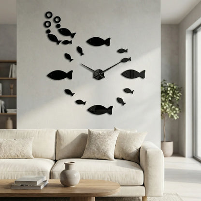 Moderne Spiegel-Wanduhr - Miraflow