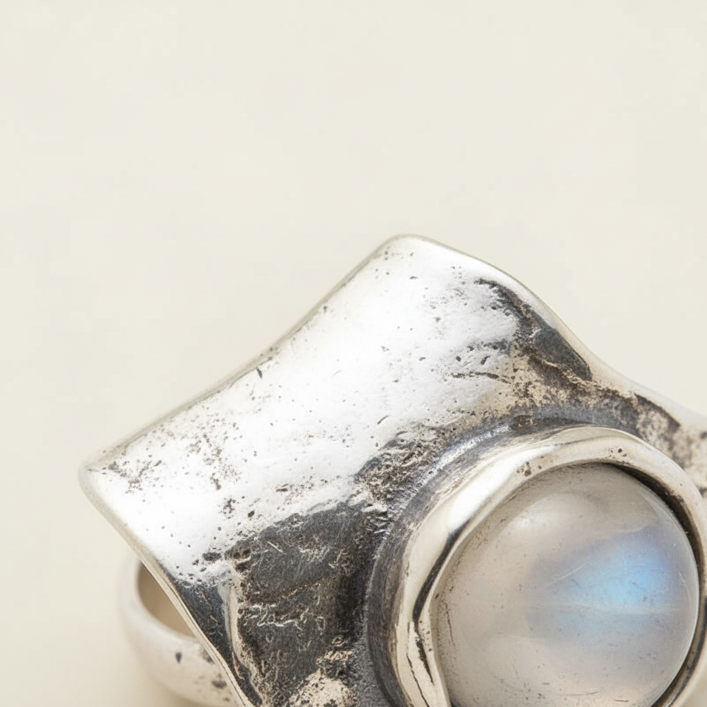 Mondsteinring Aus Silber - Silverspark 