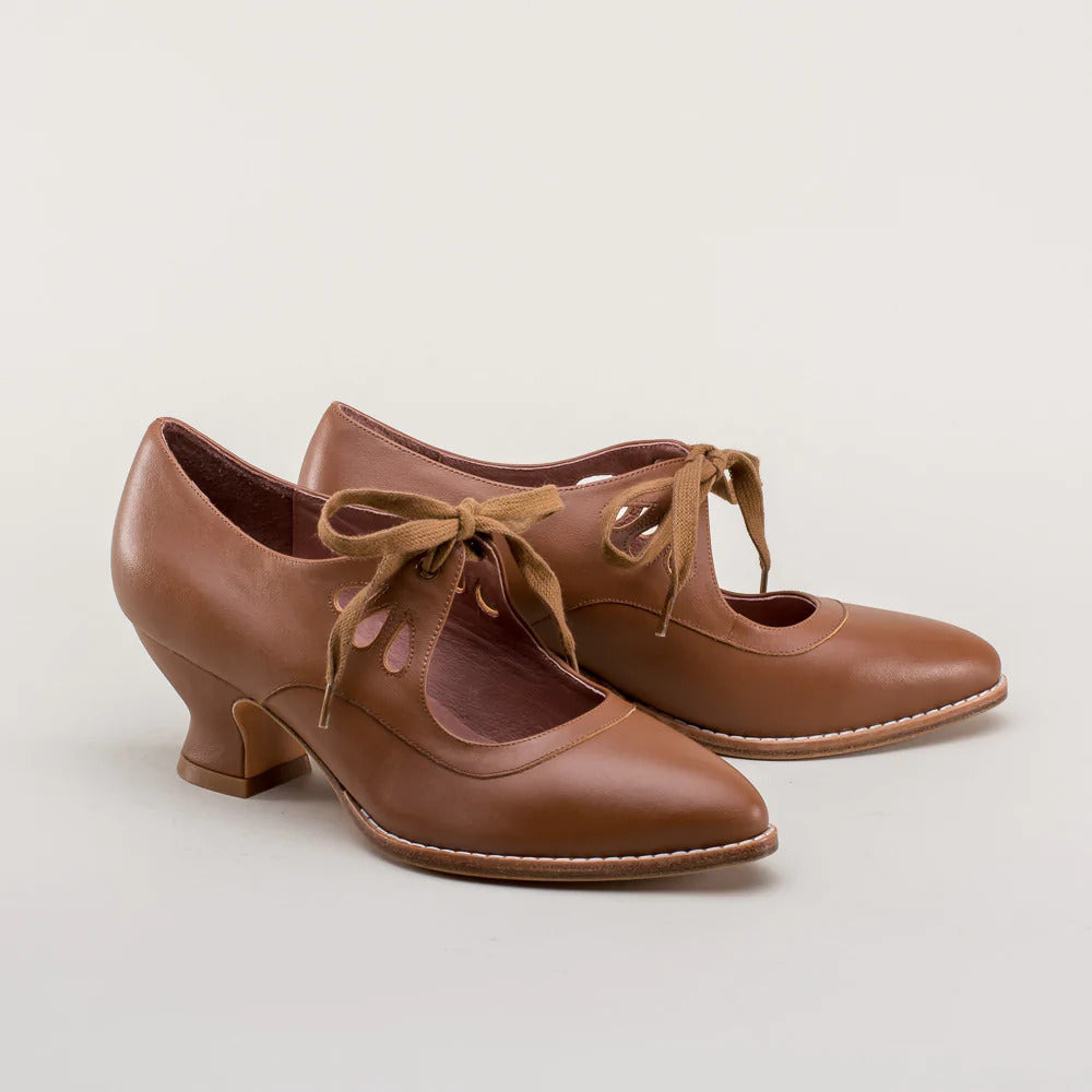 Herbstliche orthopädische Lederpumps – Viviana