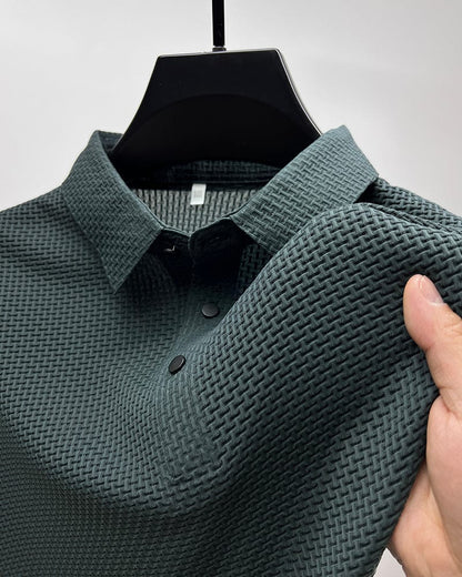 Atmungsaktives Herren Poloshirt mit Mesh-Details & Slim Fit – Herbstedition Milan