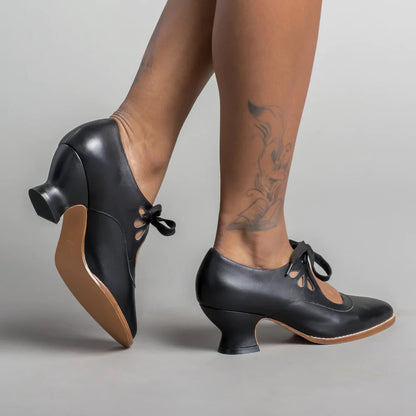 Herbstliche orthopädische Lederpumps – Viviana
