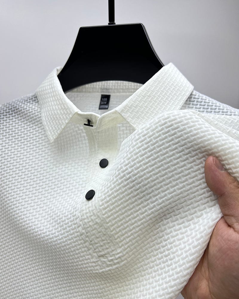Atmungsaktives Herren Poloshirt mit Mesh-Details & Slim Fit – Herbstedition Milan