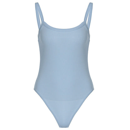 Rippstrukturiertes Damen Bodysuit mit figurbetontem Schnitt – Nea