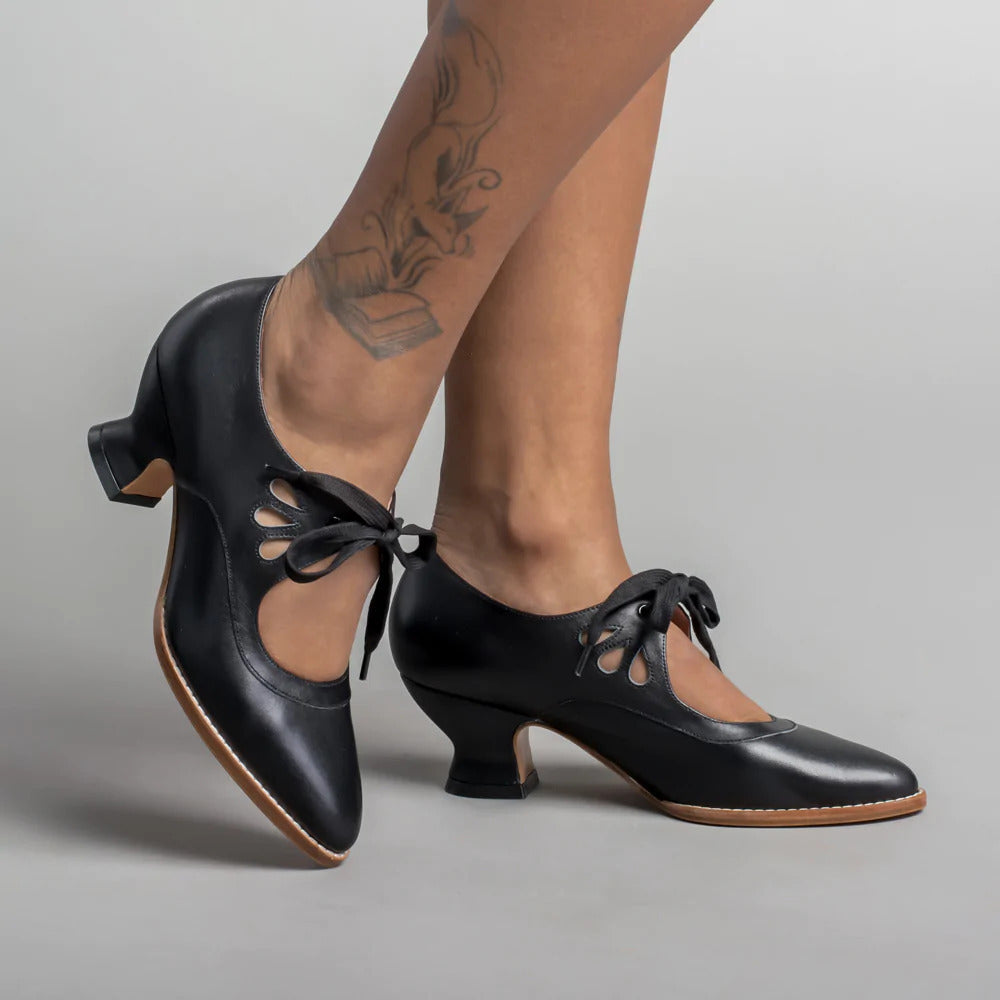 Herbstliche orthopädische Lederpumps – Viviana